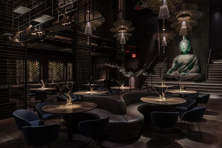 Eastern Zen-inspired Bar Restaurant Interior Eastern Zen-inspired Bar Restaurant Interior